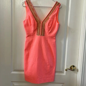 Lilly Pulitzer Eliot Shift Dress in Papaya Size 0 - FLAW
